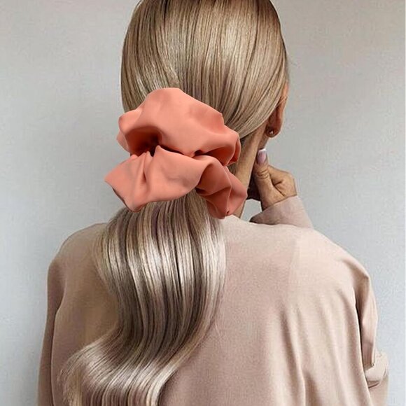 Jumbo Satin Hair Accessories 18 Colors Elastic Scrunchies for Thick Hair Women G main image 6